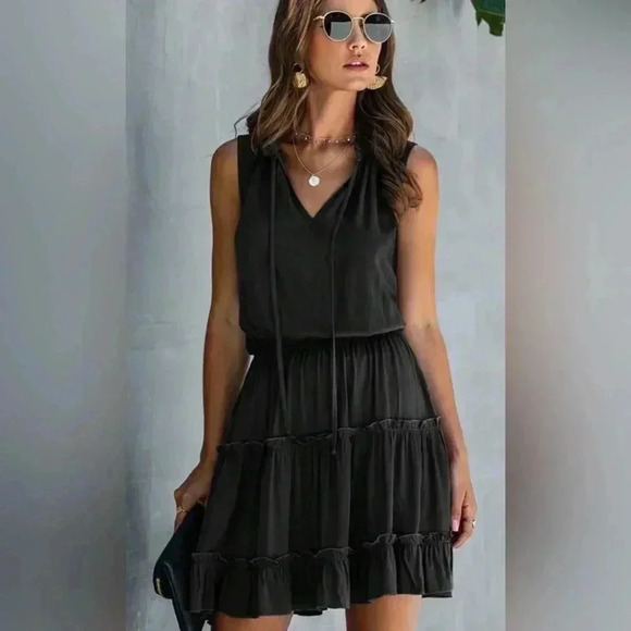 NWT Beach Sissi Sleevless Mini Dress in Green Leopard Print Size Small - Picture 7 of 12